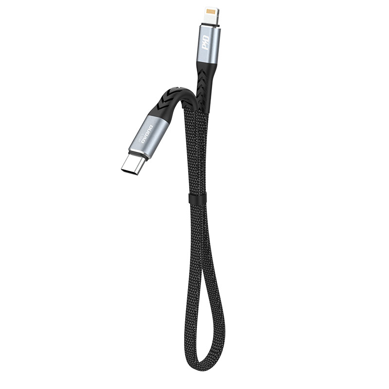 Image of DUDAO USB-C to Lightning 20W PD 0.23m Cable Black - Kabel -...