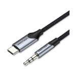 Vention USB-C Male to 3.5MM Male Cable 1M Gray Aluminum Alloy Type