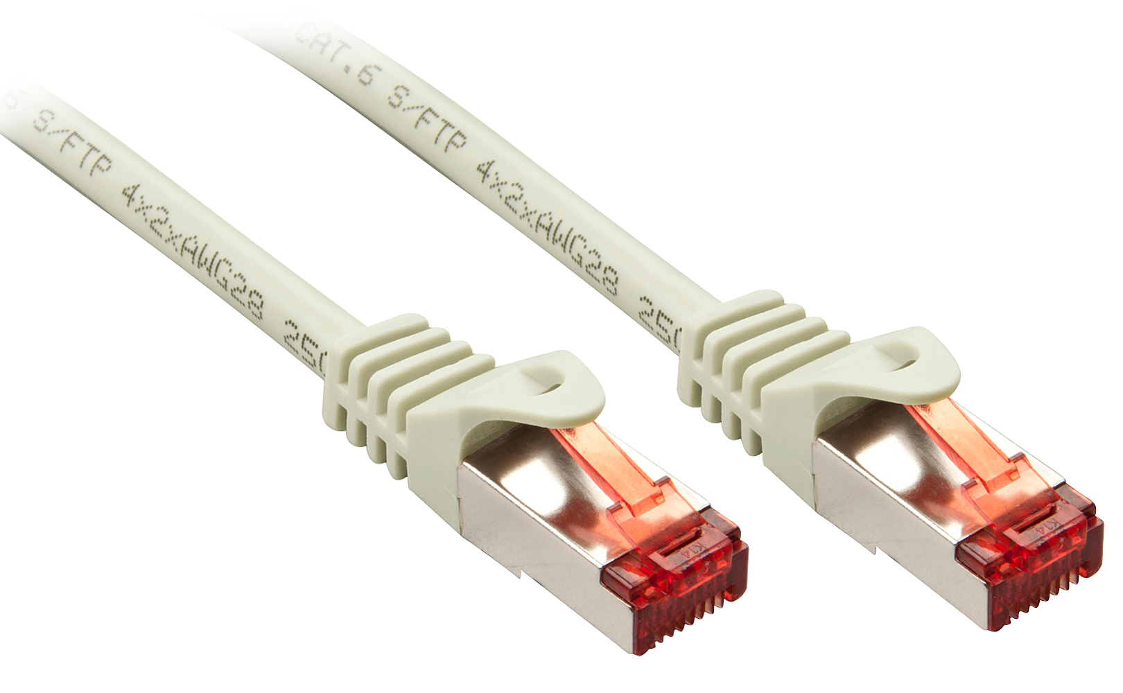 Image of Lindy Cat.6 S/FTP 1m networking cable Grey Cat6 S/FTP (S-STP)
