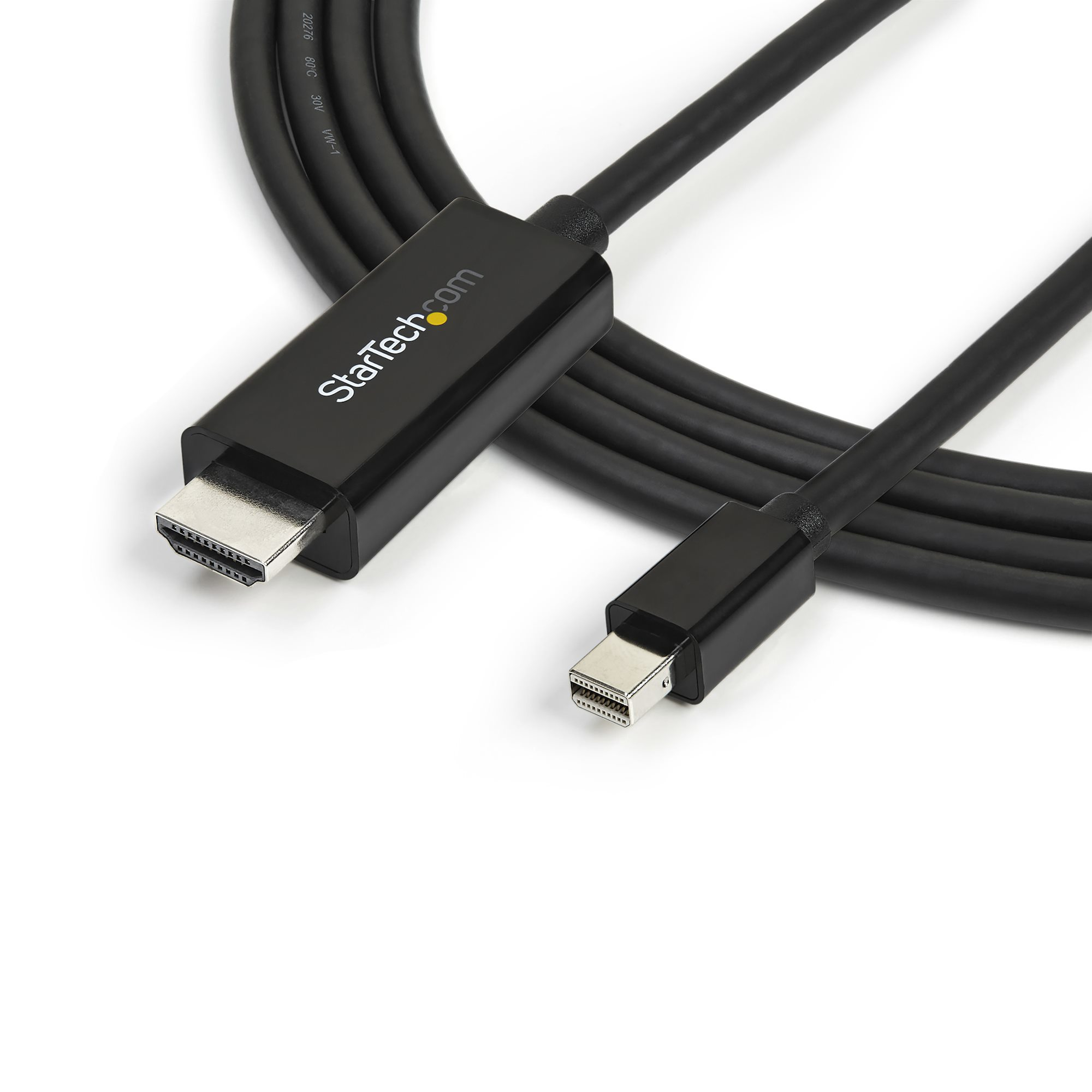 StarTech.com Mini DisplayPort to HDMI Adapter Cable - 3 m (10 ft.) - 4K 30Hz
