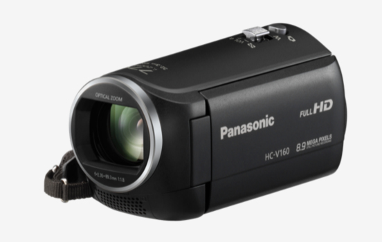 Panasonic HC-V160 Handheld camcorder 2.51 MP MOS BSI Full HD Black, Silver
