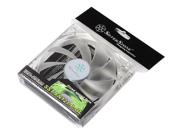 Image of Silverstone FN121-P-GL Computer case Fan 12 cm Transparent