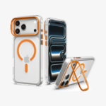 Spigen Ultra Hybrid Optik S (Mag Fit) mobiele telefoon behuizingen 16 cm (6.3") Hoes Transparant, Oranje