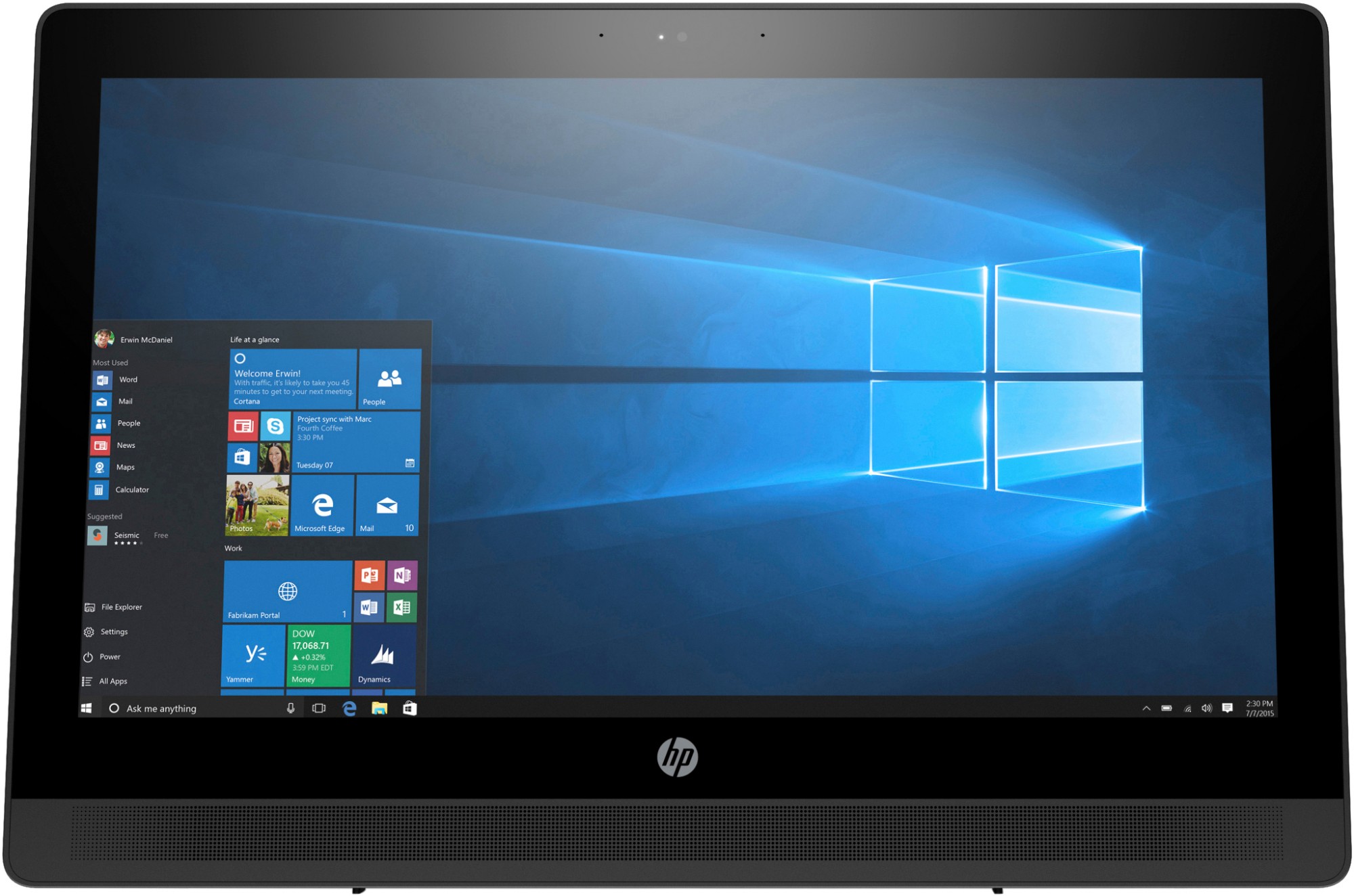 HP ProOne 400 G2 50.8 cm (20") 1600 x 900 pixels 6th gen Intel® Core