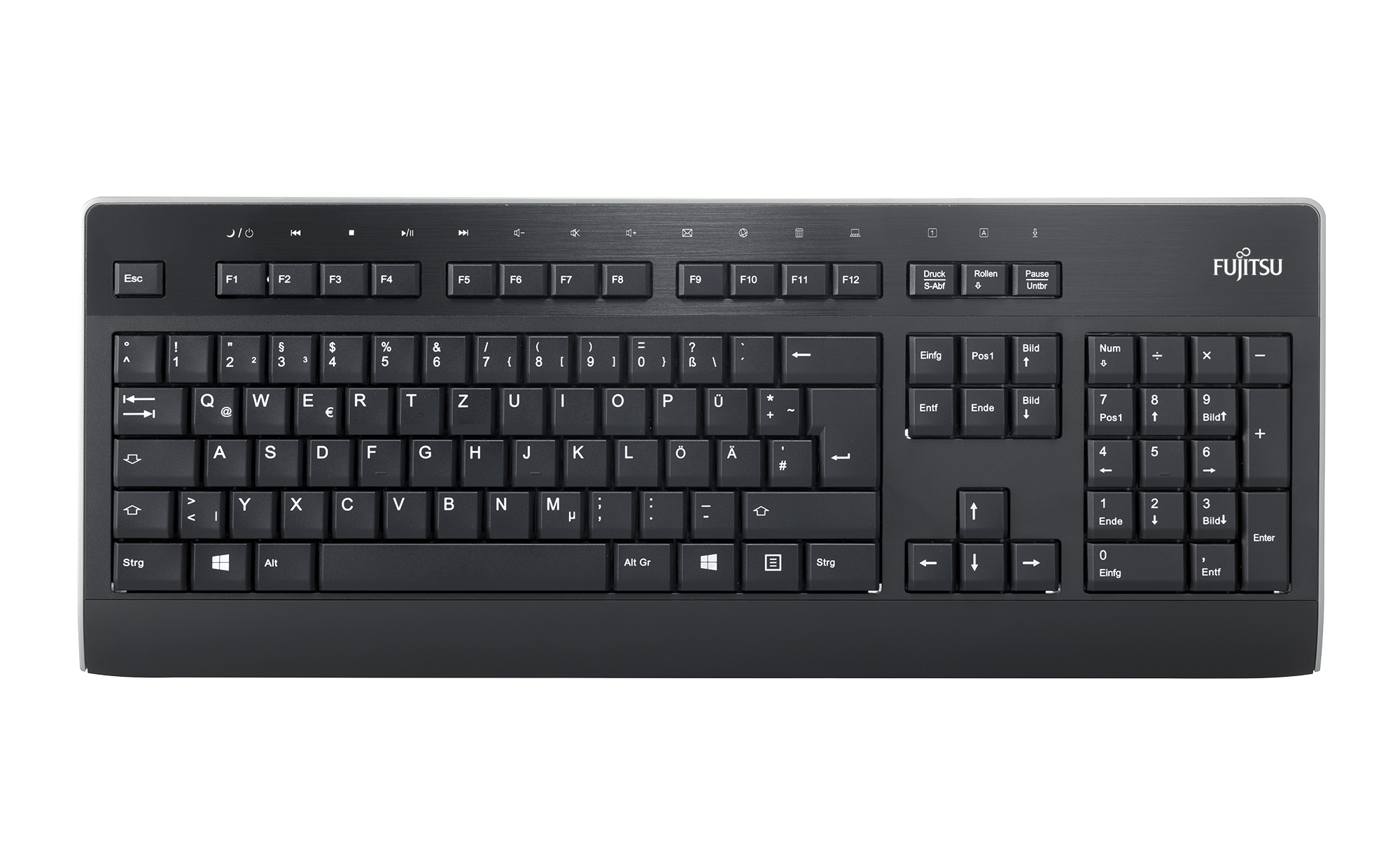 Image of Fujitsu KB955 keyboard USB QWERTY Dutch Black