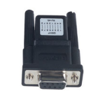 Moxa ADP-RJ458P-DB9F cable gender changer RJ-45 DB-9F Black