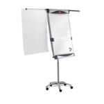 Nobo Classic Steel Mobile Magnetic Flipchart Easel with Extending Arms