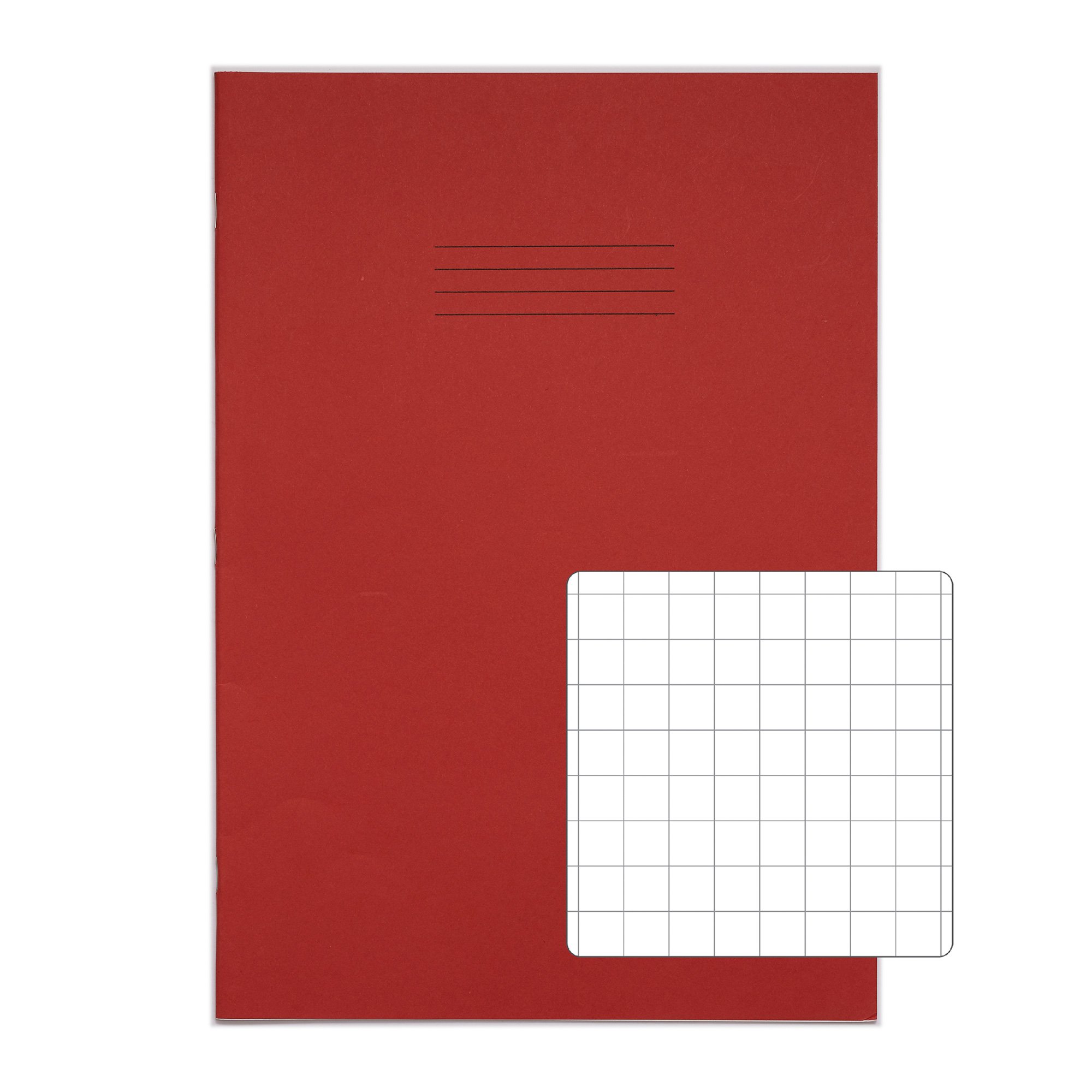 Photos - Other for Computer Rhino 13 x 9 Oversized Exercise Book 80 Page Red S10  VDU080-301-8 (Pack of 50)