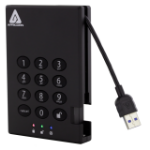 Apricorn Aegis Padlock 3.0 4 TB USB Type-A 3.2 Gen 1 (3.1 Gen 1) Black