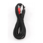 Gembird 5m, 3.5mm/2xRCA, M/M audio cable Black, Red, White