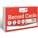 Silvine Record Cards 127x76mm Ruled White Pack of 100