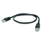 Gembird PP22-0.5M/BK networking cable Black Cat5e