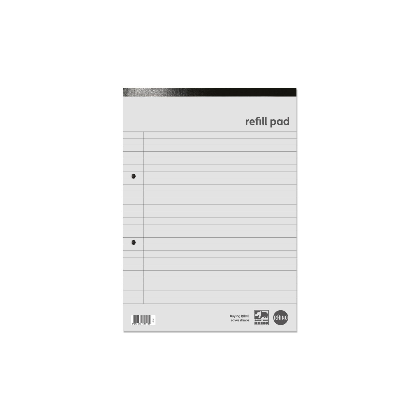 Rhino Everyday Feint Ruled Margin Head Bound Refill Pad 160 Pages A4 Pack of 10