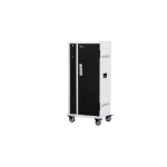 Power Technologies 24 Bay Secure Vertical Basic USB Hub Charging Cart, USB-C Cables