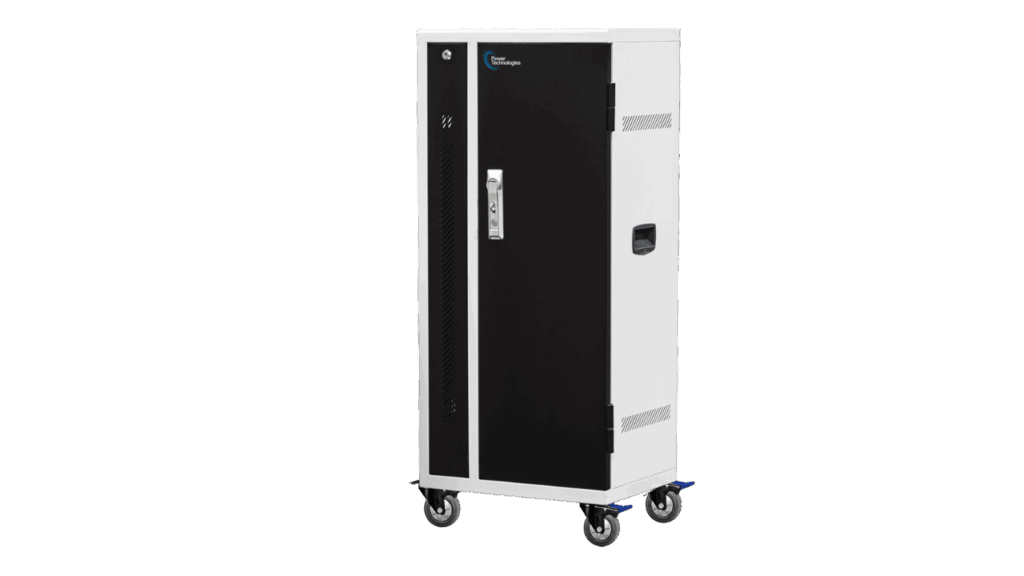 Power Technologies 24 Bay Secure Vertical Basic USB Hub Charging Cart.