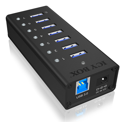 ICY BOX IB-AC618 5000 Mbit/s Black