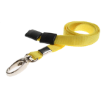 Digital ID 10mm Recycled Plain Yellow Lanyards with Metal Lobster Clip (Pack of 100)
