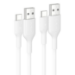 Belkin CAB021FQ1MWH2PK USB cable USB 2.0 39.4" (1 m) USB A USB C White