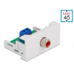 DeLOCK Easy 45 Module RCA female port 22.5 x 45 mm