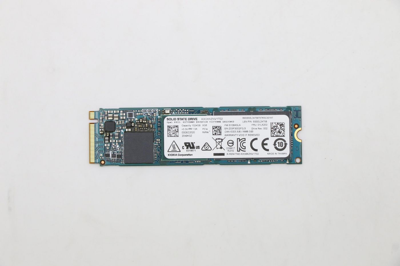 Image of Lenovo SSD M.2 PCIe NVMe FRU SSD 1TB