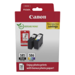 Canon PG-585/CL-586 PVP inktcartridge 2 stuk(s) Origineel Zwart, Cyaan, Magenta, Geel