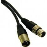 C2G 1.5ft Pro-Audio XLR/XLR audio cable 17.7" (0.45 m) XLR (3-pin) Black