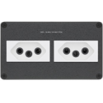 Extron AC 102 BR outlet box Black, White