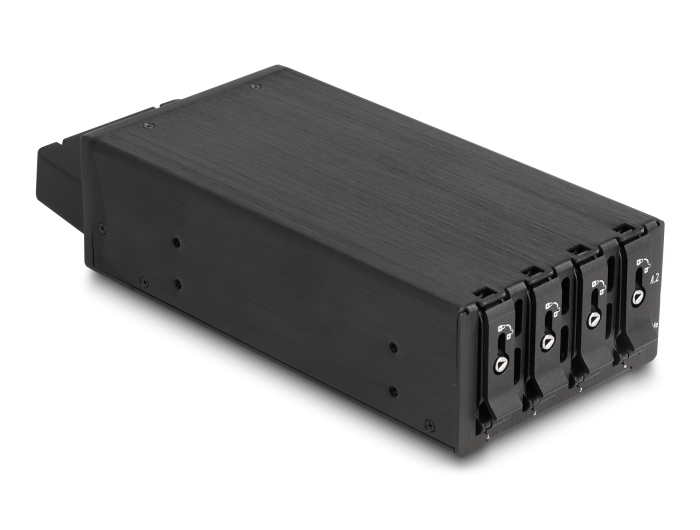 DeLOCK Slim Bay Mobile Rack for 4 x M.2 NVMe SSD with Slim SAS SFF-8654 connector