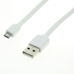 ROLINE USB 2.0 Cable, A - Micro B, M/M, white, 1m 1m