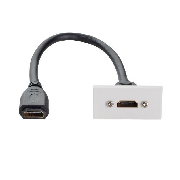 Connektgear White 0.3M Av Snap-In Hdmi Module 25 X 50Mm - Socket To Socket