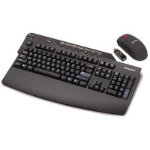 Lenovo 89P8737 keyboard Mouse included RF Wireless AZERTY French Black