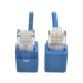 Tripp Lite N201-SR1-BL Right-Angle Cat6 Gigabit Snagless Molded Slim UTP Ethernet Cable (RJ45 M/M), Blue, 1 ft. (0.31 m)