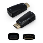 AddOn Networks HDMI2VGAADPT-5PK cable gender changer HDMI VGA Black