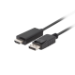 Lanberg CA-DPHD-11CC-0018-BK cable gender changer DisplayPort HDMI Black