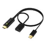 Techly ICOC HDMI-DP12A60 video kabel adapter HDMI Type A (Standaard) DisplayPort Zwart