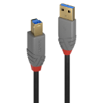 Lindy 1m USB 3.2 Type A to B Cable, 5Gbps, Anthra Line