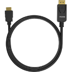 Vision TC 2MDPHDMI/BL video cable adapter 2 m DisplayPort HDMI Type A (Standard) Black