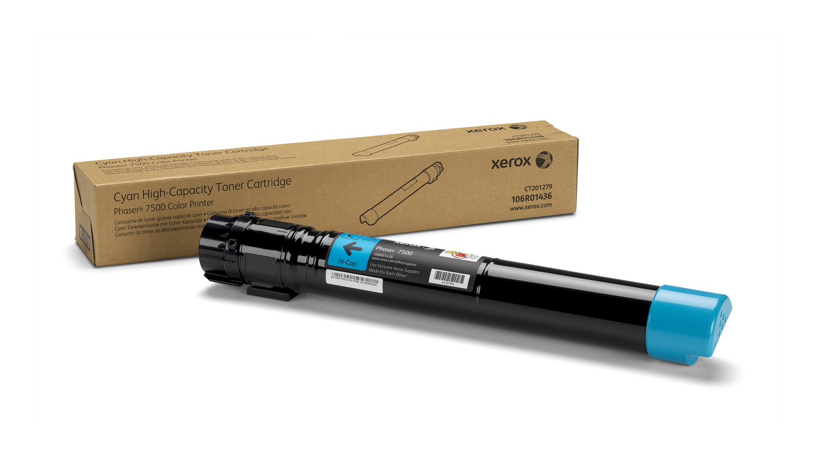 Image of Xerox 106R01436 Toner cyan, 17.8K pages/5% for Xerox Phaser 7500