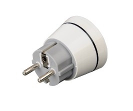 Hama 00121991 power plug adapter Type F Type G (UK) White