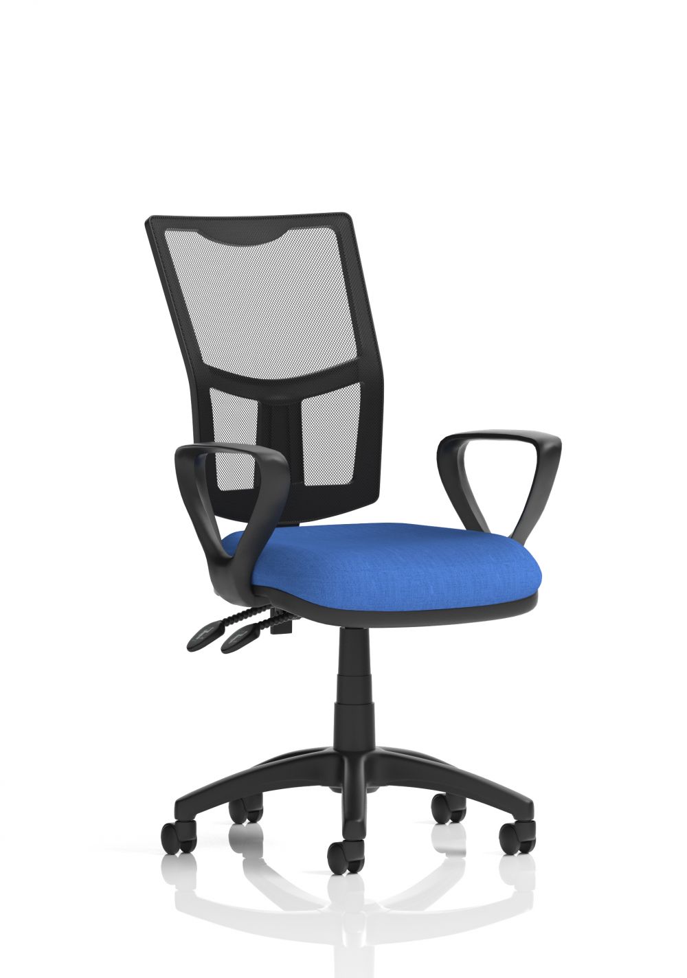 Dynamic Eclipse Plus II Lever Task Operator Chair Mesh Back Blue With