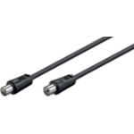 Microconnect COAX015 coaxial cable 1.5 m Black