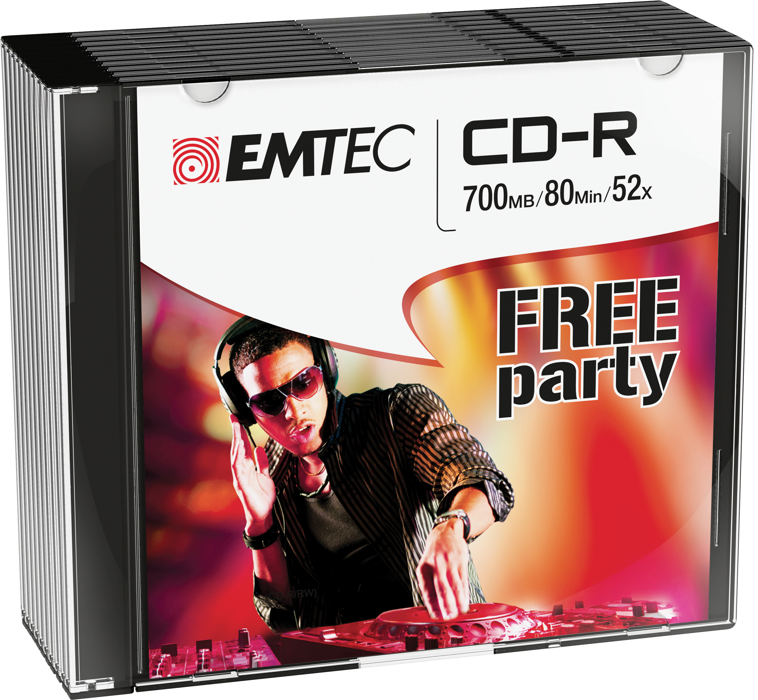 Image of Emtec ECOC801052SL blank CD CD-R 700 MB 10 pc(s)