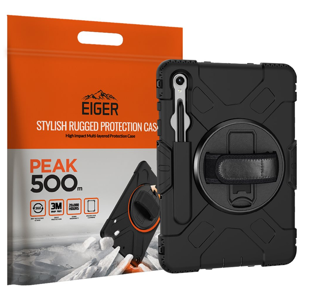 EIGER EGPE00188 tablet case 33.3 cm (13.1") Cover Black