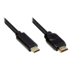 Alcasa GC-M0104 video cable adapter 10 m USB Type-C HDMI Type A (Standard) Black