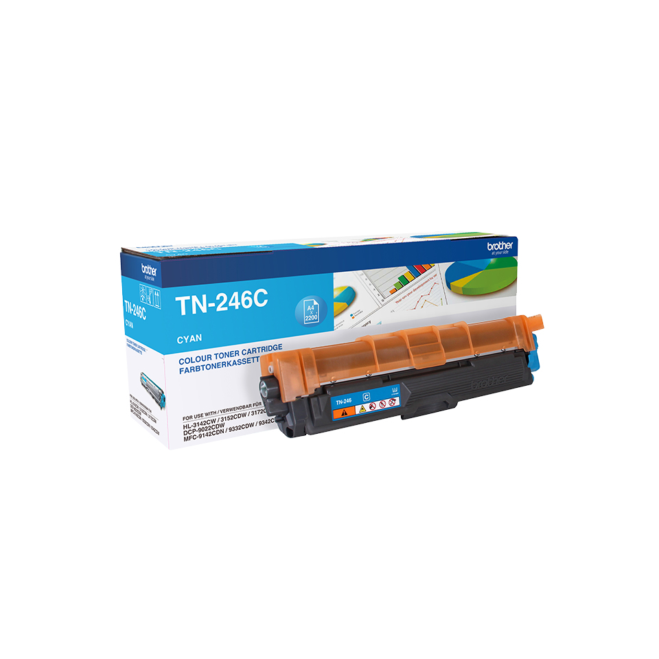 Image of Brother TN-246C Toner-kit cyan, 2.2K pages ISO/IEC 19798 for...