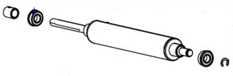Image of Zebra P1083347-012 printer roller Printer transfer roller