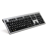 Logickeyboard LKB-LPRNTWB-AJPU-UK keyboard Office USB QWERTY US English Black, White