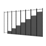 Peerless DS-LEDL27-8X8 signage display mount Black
