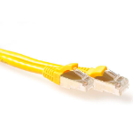 ACT Gele 1,5 meter SFTP CAT6A patchkabel snagless met RJ45 connectoren