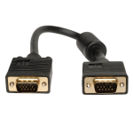 Tripp Lite P502-001 VGA High-Resolution RGB Coaxial Cable (HD15 M/M), 1 ft. (0.31 m)